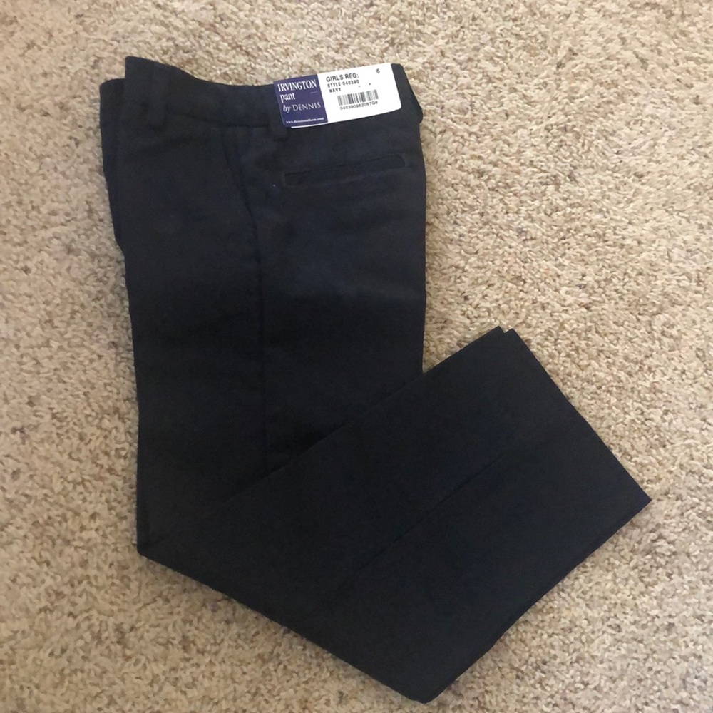 NWT Girls Uniform long pant size 6